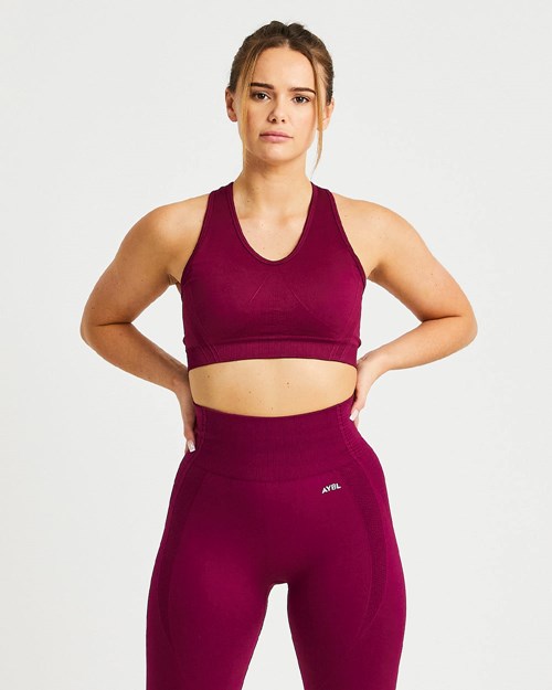 AYBL Balance V2 Seamless Sports Bra Moradas | OUKBY5708