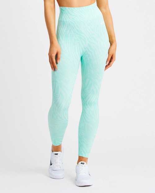 AYBL Evolve Animal Seamless Leggings Verde Menta Verde | MAOHL2896