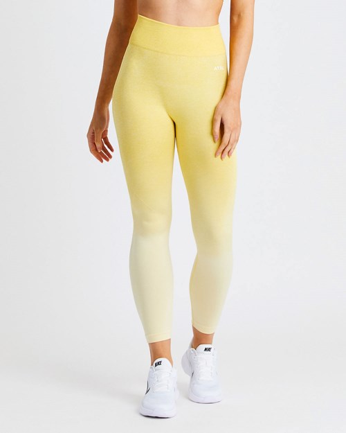 AYBL Pulse Ombré Seamless Leggings Amarillo | ZHTNC5036