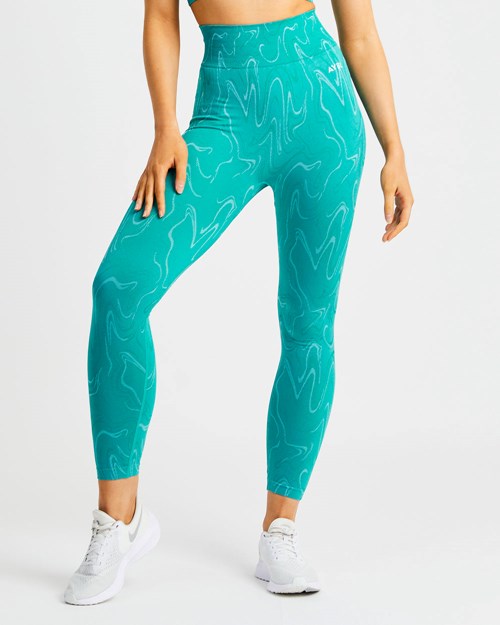 AYBL Velocity Seamless Leggings Turquesa | JTBPX5847